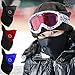 Produktbild Gesichtsmaske, Winter Sport Snowboard Ski Halbgesichtsmaske Weiches Baumwollvlies Hals Ohren warmer Schutz atmungsaktiv angepasst einstellbarer Klettverschluss Fahrrad-/Motorradfahren (Schwarz)