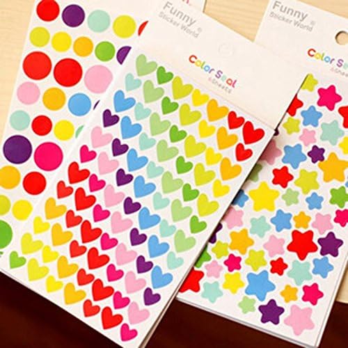 Frimateland Pack of 24 Pcs Colorful DIY Decorative Stationery Making Sticker Gift for Students Children