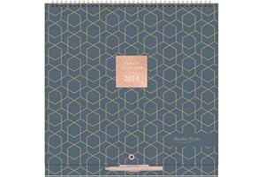 Matilda Myres 2024 Family Calendar - 5 Person Wall Calendar - Home Planning Calendar - January to December 2024 - Activity Stickers (Grey 2024)