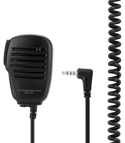 Handheld Microfoon, 3.5mm PTT Handheld Walkie Talkie Radio
