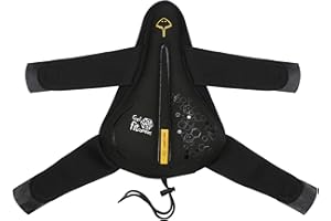 GLAMVILLA Funda Sillin Bicicleta Gel para Bicicleta/Estática Bicicleta,Cómoda Cubierta de Asiento de Bicicleta para MTB Montaña Carretera,Suave y Ejercicio，28 * 21.6 * 4CM