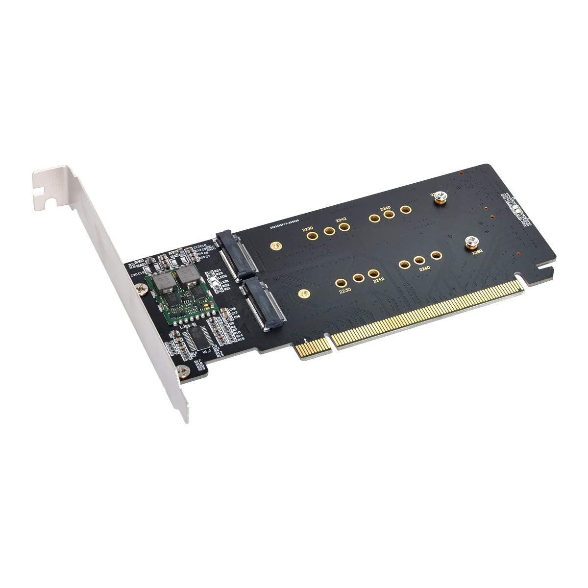 xiwai 4X NVME M.2 AHCI to PCIE Express 3.0 Gen3 X16 Raid Card VROC Raid0 Hyper Adapter