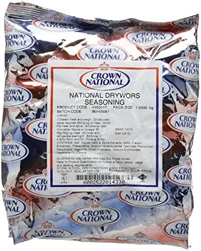 Crown National Safari Drywors Spice 1 kg (Pack of 2)