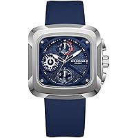 Lee Cooper Orologio Uomo LC07493.652 - Quarzo Multifunzione, Cinturino In Pelle Grigia, Cassa 44mm, Impermeabile 5 ATM