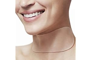 PHCOMRICH Nacken-Faltenpflaster, 2 wiederverwendbare Silikonpolster für den Nackenausschnitt, Behandlung und Vorbeugung von Falten, glättender Faltenentferner für Männer und Frauen