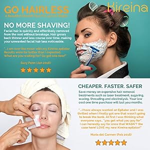 Facial Epilator + FREE Eyebrow Razor Trimmer - Stainless Steel Threading Tool - Facial Hair Remover - Image 4