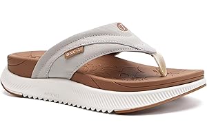 ONCAI Women's Orthotic Cushion Flip Flops Recovery Walking Sandals for Women with Arch Support Summer Comfortable Slip On Sandal Womans Size 4-10