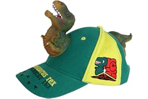DAISHIAO Baseballkappe für Erwachsene und Kinder, 3D-Cartoon-Dinosaurier, lustige breite Krempe, Snapback