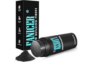 BODIIWULIU 27.5G Fibras Capilares,Disimula la Calvicie al Instante,Polvos para el Pelo Aumenta el Volumen del Pelo Instante,Relleno Capilar Instantaneo,Hair Fibers,Polvos Pelo Hombre y Mujer(Negro)