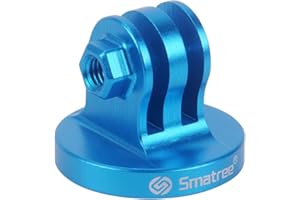 Smatree® Aluminiowy statyw Mount Adapter do GoPro Hero 13/12/11/10/9/8/7/6/5/4/3/3+/3/2/1, Gopro Hero Max, Hero2018, SJ4000/SJ5000 (niebieski)
