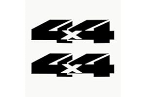 Autodomy Pack 2 Unita Adesivi per Auto e Moto 4x4 Off Road 20x6 cm | Adesivi 4x4 Off Road Veicolo Fuoristrada Resistente a Pioggia e UV | Adesivo Auto Esterno (Nero)