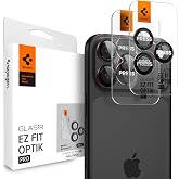 Spigen iPhone 17 Pro/Pro Max /16 Pro/Pro Max ile Uyumlu Kolay Kurulum Kamera Lens Camı Koruyucu GLAS.tR EZ Fit Optik Pro L-Se