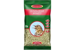 Johnston & Jeff 2kg Sunflower Hearts Premium Wild Bird Food Wildlife Seed