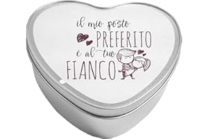 My Custom Style Scatola Cuore in Latta #Amore-Posto# 13x15 h5