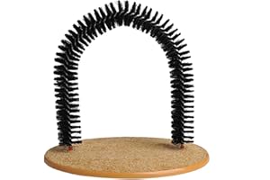 Onlynery Cat Arch Self toiletteur Massager Massager Jouet Dog Brosses Pet Chat Jouets Jouets Fourrure Toilettage Cat Pinceau avec Tampon de grattage détachable