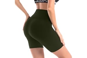 Leafigure Leggings Gym Shorts for Women， High Waisted Opaque Womens Cycling Shorts for Sport Yoga Gym