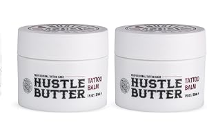 TATTOO HUSTLE BUTTER DELUXE ORIGINAL 2er Pack – 2x 30ml vegane Tattoopflegecreme, natürliche Inhaltsstoffe wie Mango-, Papaya- und Sheabutter fördern die Heilung, reduziert Rötungen und Schwellungen