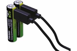 VERICO LoopEnergy akumulator USB-C AAA 1,5 V 900 mWh (600 mAh) litowo-jonowy, szybkie ładowanie przez złącze USB-C w ok. 2 godziny (2 x AAA)
