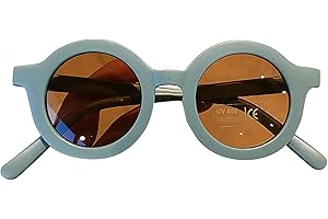 JOYIVIKE Kinder Polarisierte Sonnenbrille UV400 Schutz für Jungen und Mädchen 1-2 Jahre - Retro Rund, Baby Geschenk oder Tägliche Kollokation