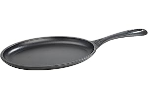 VICTORIA Padella per Fajita in Ghisa Smaltata Induzione da 25cm, Adatta per, Fuoco, Barbecue, Forno, Vetroceramica e Gas, Cast Iron Skillet Senza Sostanze Tossiche, Senza PTFE e PFOA