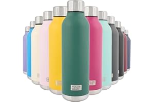 Polar Gear Stainless Steel Water Bottle - 500ml Vacuum Insulated Metal Water Bottle, Double Wall, Leakproof Drinks Bottle - 12H Hot, 24H Cold - Perfect for Work, Travel, Sports, Gym (Green)