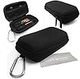 Love My Case / DURABLE Black MP3 Player Case, Clamshell Case, Cover, Earphone Case, Holder with Metal Carabiner Clip for SanDisk Sansa Clip Sport Cleaning Cloth