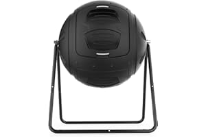SQUEEZE master Multifunktionaler 130 Liter Tumbling Komposter für den Gartenabfall und Küchenabfälle Kompost behälter mit benutzerfreundlichen Ablassstopfen zum Sammeln von Flüssigkeit