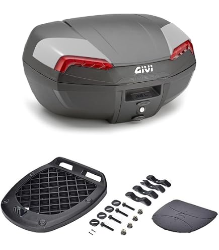 Top Case GIVI B29NT2 29 Litres Pour Peugeot Tweet 125 - Noir, étanche, Kit Universel Inclus, Porte 1 Casque