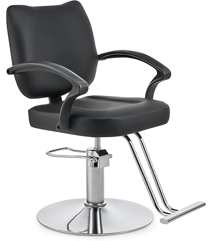Kapper Stoel Mat Anti-Vermoeidheid Vloermat 4′x3′ Salon Vloermat - Zwarte Semi Cirkel Salon Mat - 1/2 Dikke Kantoor Comfort Vloermat