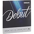 D'Addario Debut Violin String Set, 4/4 Scale, Medium Tension