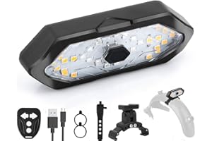FXINRUIA E Scooter Frecce Posteriore Scooter LED Scooter Indicatore di direzione USB Ricarica con Telecomando Ricaricabile con Xiaomi M365/Pro2/1S Scooter Direzione Regolabile Speciale per Scooter