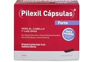 PILEXIL CAPSULAS - Pilexil Cápsulas Forte 150 Unidades,Complementos Alimenticios, con Vitaminas y Minerales, Nutre el Cabello, para Hombres y Mujeres