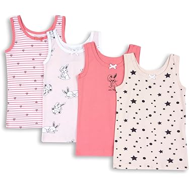 Débardeur Fille 100% Coton Bio HERMKO 2460 - Confortable Et Respirant | Sans Produits Chimiques | Fabrication Allemande