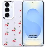 Microsonic Samsung Galaxy S25 Plus Kılıf PrettyCharm Cherry [Galaxy S25 Plus ile Uyumlu Kılıf - Kırmızı]