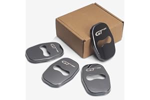 QQY Couvercle de Serrure de Porte, pour Peugeot 206 5008 4008 3008 207 308 408 307 508 GT Voiture Verrouiller Protection Couverture Accessoires Anti-Rouille en Acier Inoxydable Intérieurs, 4Pcs