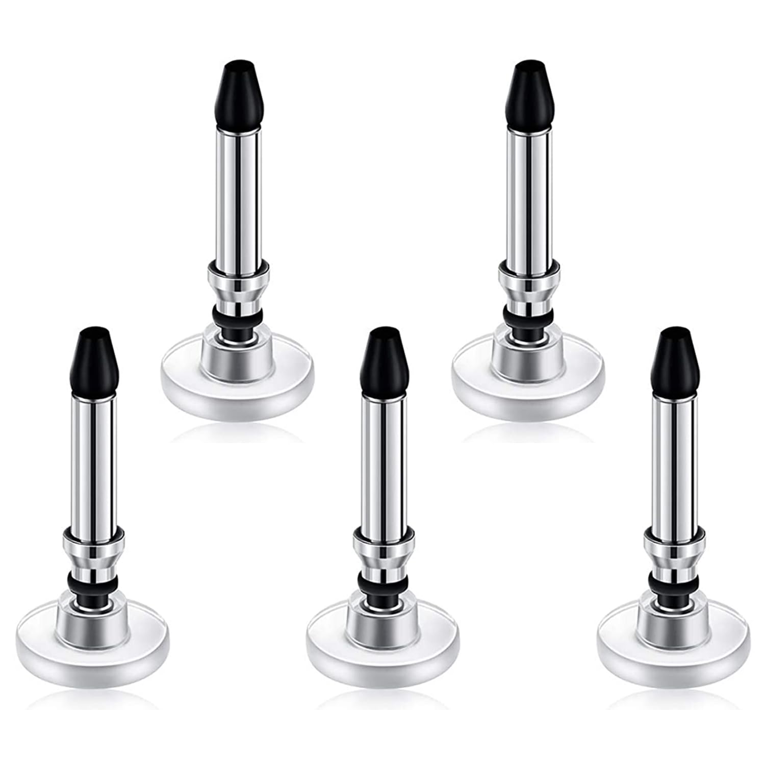 Tukzer Universal Replacement Disc Tips for Capacitive Stylus Pen| High Precision Round Shape 7mm Transparent Replaceable Tip for Mobile, Tablet, iPad, Touch Screen Devices, Writing, Drawing (Pack 5)