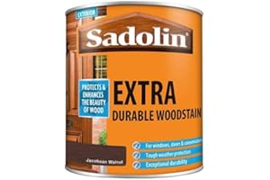 Sadolin EXTRA WOODSTAIN (YELLOW TIN) 1lt - Jacobean Walnut