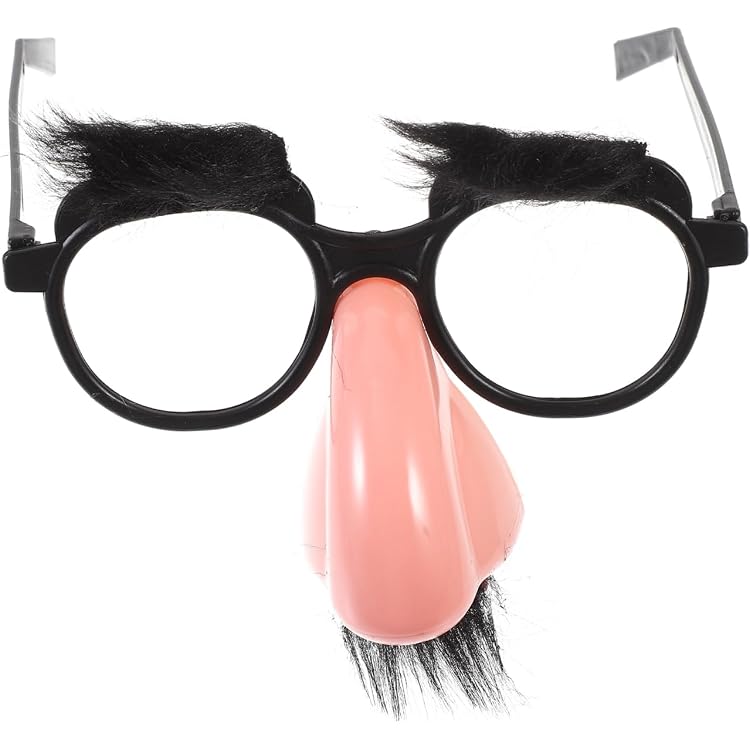 Widmann 0343K – Macho-Brille Mit Schnurrbart, Schwarz-weiß Gestreift – Lustiges Karnevals- & Mottoparty-Accessoire