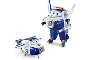 Super Wings Paul 5' Transforming Character Easy Easy Transformation Child Development Preschool Kids Toys for 3+ Year Old Boy Girl
