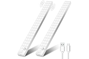 Ylatoial Luce Armadio LED con Sensore di Movimento, 4 Modalità Luce Sottopensile Cucina, USB Lampada LED Ricaricabile, Senza Fili Luci Notturna per Armadio Cucina Scale Corridoio Garage