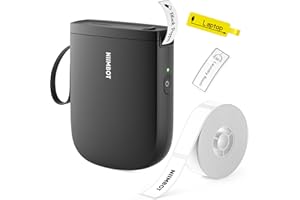 NIIMBOT D11 Upgraded Version Label Maker Machine with Tape,300DPI Bluetooth Label Printer, Portable Thermal Printer, Sticker Maker for Organizing Home Office School, Black