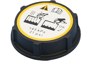 Buaak Radiator Expansion Water Tank Cap, Coolant Reservoir Cap Compatible with Ford Fiesta Focus C-Max ESCAPE, Coolant Tank Cap Cover Lid 3M5H-8100-AD Replacement Fit for FORD