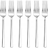 Kabakoz Yemek &Ccedil;atalı, 6'lı Premium Kalite Paslanmaz &Ccedil;elik &Ccedil;atal Set 20 cm | 18/10 Kalite, 3 mm Kalınlık, Parlak Metal