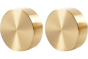 BORFUE 2pcs Paperweight Brass Round Block Paperweight Chinese Calligraphy Paperweight Brass Men's Tools Office Accessories Writing Supply Paperweights