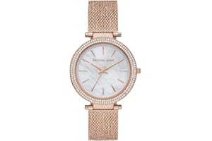 Michael Kors Orologio da donna Darci, dimensione cassa 39mm, movimento a tre lancette, cinturino in acciaio inossidabile