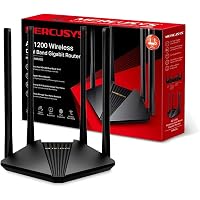 TP-Link Archer C6 Router Wi-Fi Gigabit AC1200 – Dual Band, MU-MIMO, 4 Antenne, WPA3, Supporto OneMesh, Non XDSL