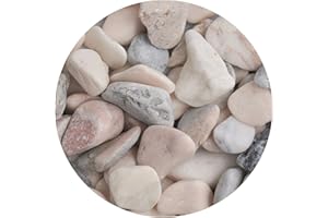 simpa Decorative Landscaping Garden Driveway Aggregate Pebbles & Cobbles - Flamingo 20-50mm - 20kg Bag