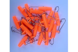 EUROFISHING Fluoro Orange Sliders/booms for Boat/Sea Fishing x 20 Per Pack…