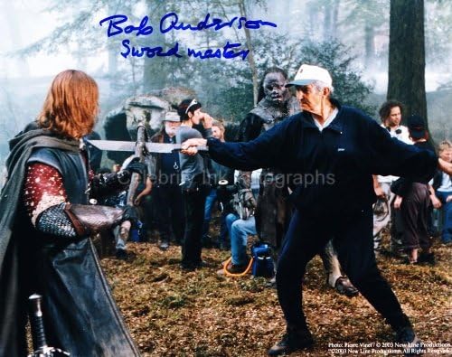 BOB ANDERSON - Legendary Hollywood Sword Master GENUINE AUTOGRAPH