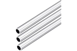 DMiotech 3Pack (13mm OD x 10mm ID) 6063 Aluminum Round Tube 300mm Length Industry Metal Tubing for Machinery Frame Construction DIY Projects
